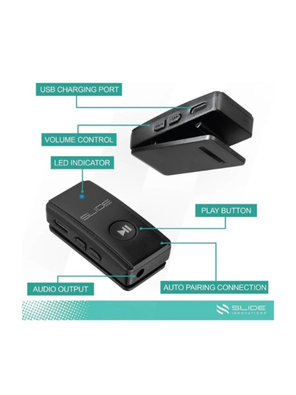 Slide WFH200 BT Wireless Microphone Audio Receiver